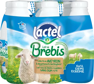 6x1L bp uht brebis 1 2ecract - LACTEL