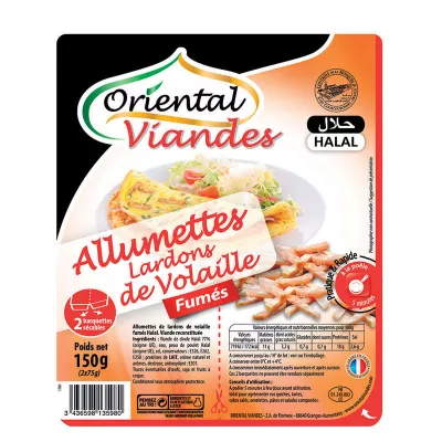 Allum Geflügel Räucherfleisch Halal 2x75g