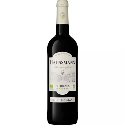 Bio-Bordeaux-Rotwein, 13°, 75cl - BARON EUGENE HAUSSMANN