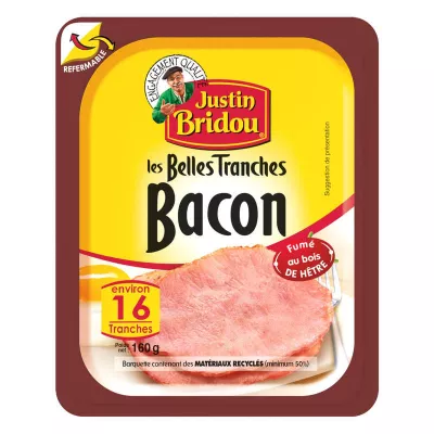 Geschnittener Speck, 160g - JUSTIN BRIDOU