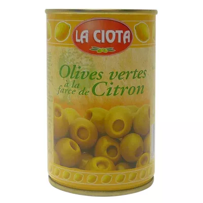 Aceitunas Verdes Rellenas De Limón, 120g - LA CIOTA