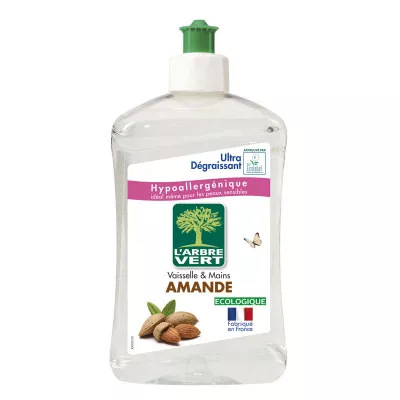 アーモンド 食器洗い&ハンドリキッド 500ml - L'ARBRE VERT