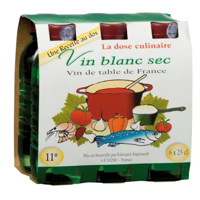 Vin Blanc Sec de Table, 11°, 6x25 cl - EDOUARD ANGENAULT