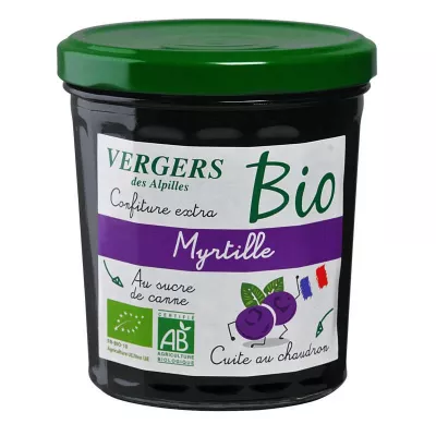 Mermelada de arándanos extra ecológica 370g - VERGERS DES ALPILLES