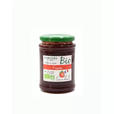 Confiture bio fraise 750g - VERGERS DES ALPILLES
