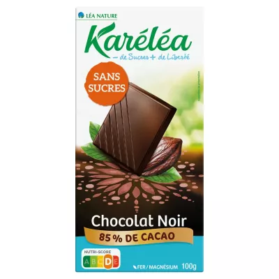 黑巧克力S/糖100g - Karelea