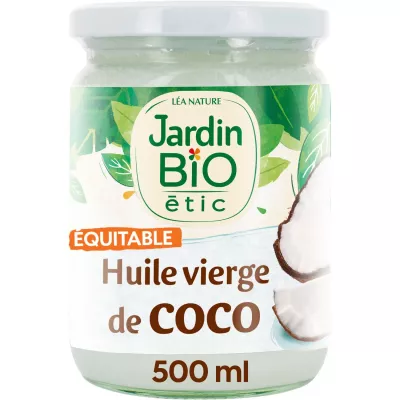 Olio di cocco biologico 500 ml - Jardin Bio Etic