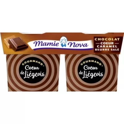Yaourt Liegeois Choco Coeur Car 2x100g - MAMIE NOVA
