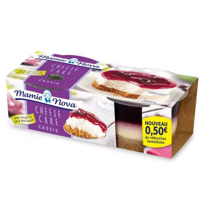 Cheese Cake Cassis 2 X100g - MAMIE NOVA