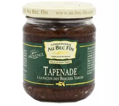 Tapenade noire façon des bergers varois 180g - CONSERVERIE AU BEC FIN
