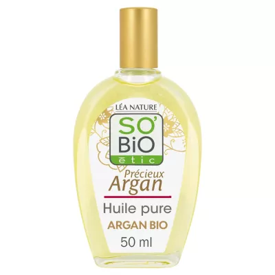 Huile pure d'argan Bio 50ml, SO Bio ETIC