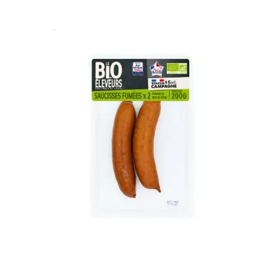 Saucisses Fumees Bio Bc 200g