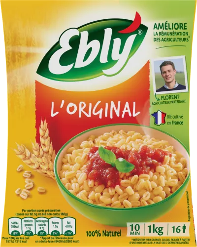 Trigo pré-cozido a granel, 1kg - EBLY