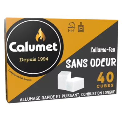 Allume-feux Cubes Sans Odeur 40 cubes - CALUMET