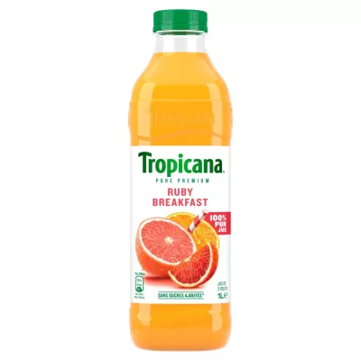 Pure Premium Ruby Breakfast 100% pur jus 1l - TROPICANA