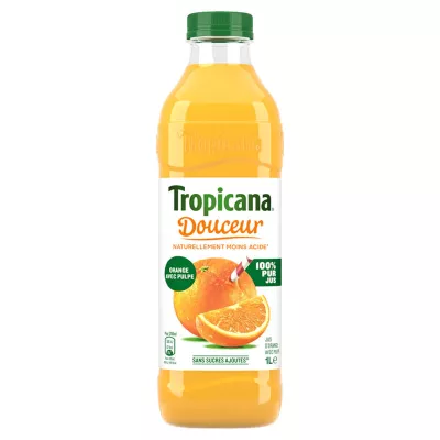 Jus d'orange avec pulpe douceur 1L - TROPICANA