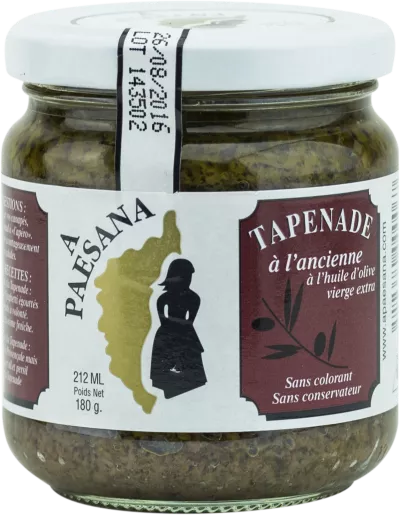 Tapenade Corse à l'Ancienne, 180g - A PAESANA