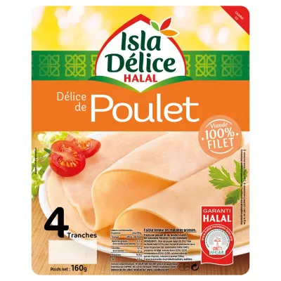 Délice de Poulet Halal, 160g - ISLA DÉLICE