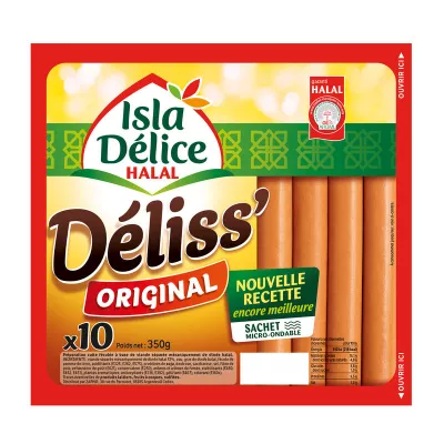 Saucisses Halal Déliss'Original Knacks, 350g - ISLA DÉLICE