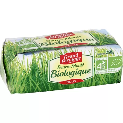 Beurre moulé Bio 250g - GRAND FERMAGE