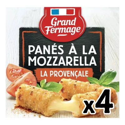 Gepaneerde Mozzarella Provençaalse Paneermeel 100g -  Grand Fermage