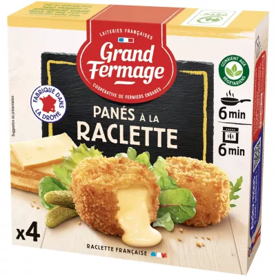 100 g de raclette empanado -fermento de grandios