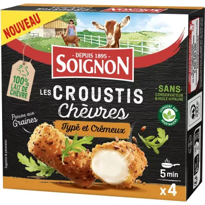 Typical And Creamy Goat Cheese Crisps X4 - Soignon