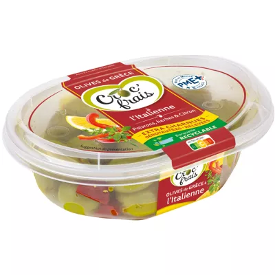 Olives De Grèce Dénoyautées à L'italienne 200g - Croc'frais