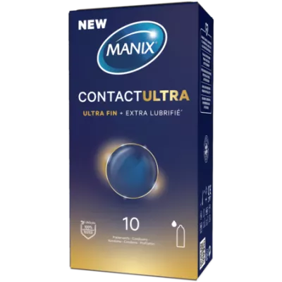 Préservatif Contact Ultra et Extra Lubrifié x10 - MANIX