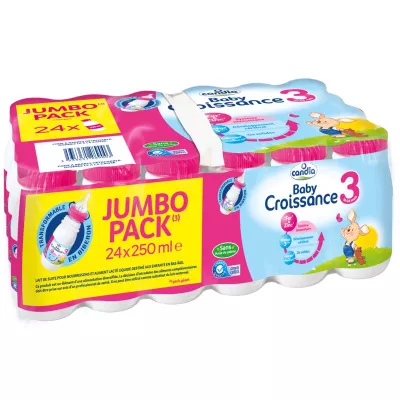 Lait baby croissance 3ème âge 24x250ml - CANDIA