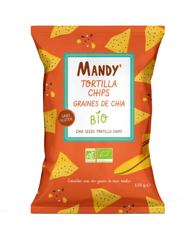 Tortillachips Bio-Chiasamen 135 g - MANDY'