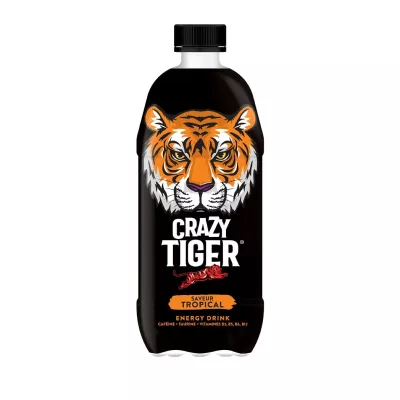 Bebida energética sabor tropical 1L - CRAZY TIGER