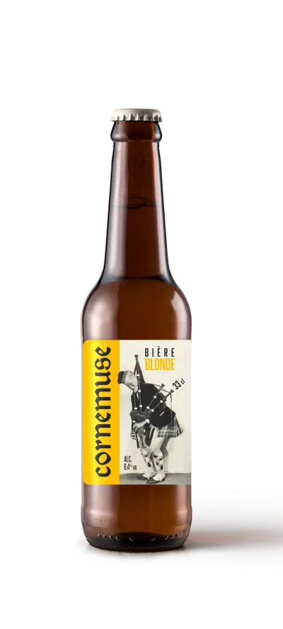 Bière Blonde, 6,4°, 33cl - CORNEMUSE