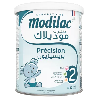 Maziwa ya umri wa 2 miezi 6 hadi 12 Modilac Precision 400gr - MODILAC
