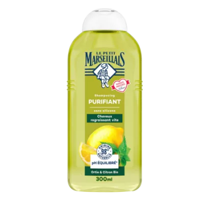 イラクサとオーガニックレモンのピュリファイングシャンプー 300ml - LE PETIT MARSEILLAIS
