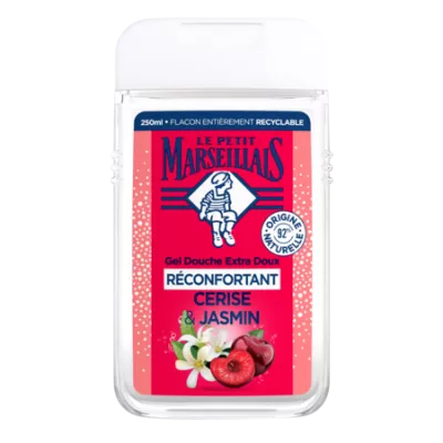 Gel Douche Extra Doux Réconfortant Cerise & Jasmin 250ml - LE PETIT MARSEILLAIS