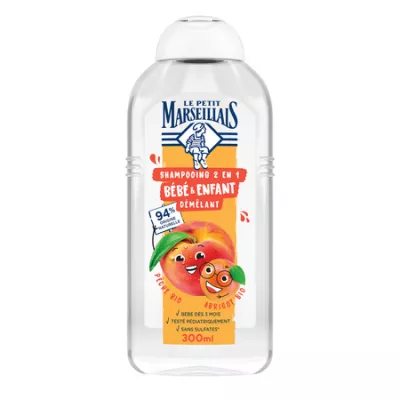 Baby- und Kindershampoo mit Pfirsich und Aprikose 300 ml - LE PETIT MARSEILLAIS