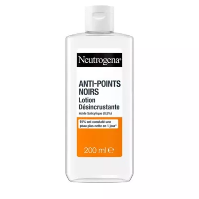 Soins Visage Anti Points Noirs Lotion Désincrustation à l'Acide Salicyque 200ml - NEUTROGENA