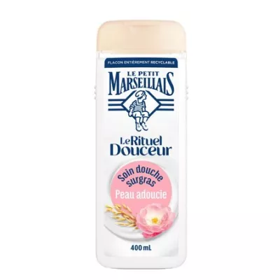 Soin Douche Le Rituel Douceur - Surgras Peau Adoucie 400ml - LE PETIT MARSEILLAIS