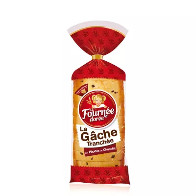 Gâche Tranchée aux Pépites de Chocolat 500g - LA FOURNÉE DORÉE