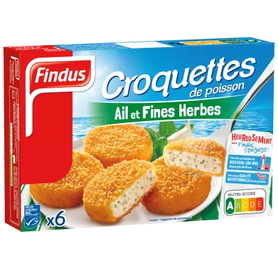 Cá tẩm bột với tỏi và bánh mì thảo mộc - FINDUS