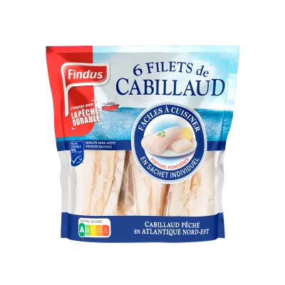 Mfuko wa fillet ya cod 6 - Findus
