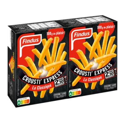 Frites crousti express la classique 2x100g - FINDUS