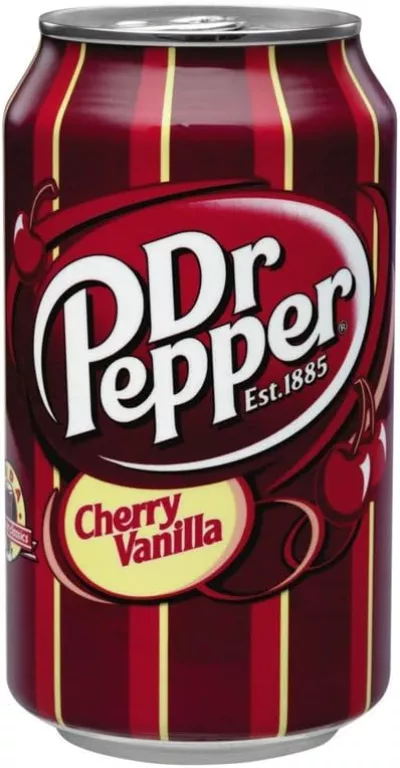 Soft Drink Vanilla Cherry 355ml Us X12 Fat - DR PEPPER