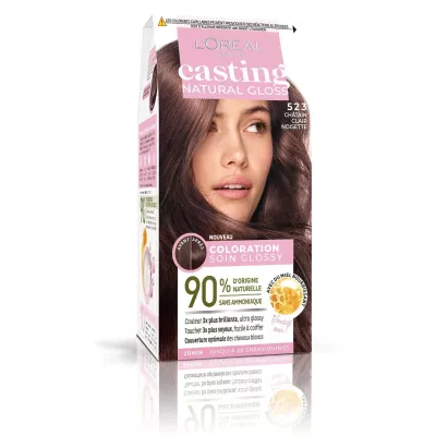 Thuốc Nhuộm Tóc 523 Màu Nâu Sáng Hazelnut Chăm Sóc Bóng - L'ORÉAL
