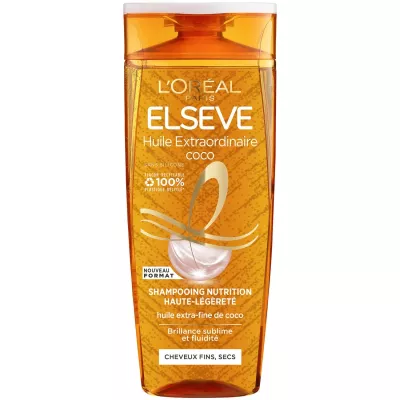 Shampooing Coco Nutrition Haute Légèreté pour Cheveux Normaux à Secs 300ml - ELSEVE