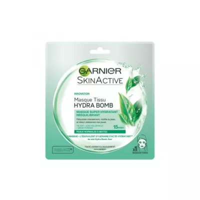 Skinactive masque tissu thé vert - GARNIER