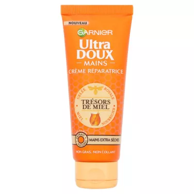 Crème réparatrice trésors de miel mains extra sèches 75ml - GARNIER