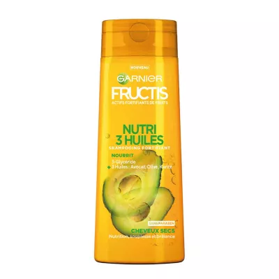 Shampooing fortifiant aux 3 huiles Fructis 250ml- GARNIER