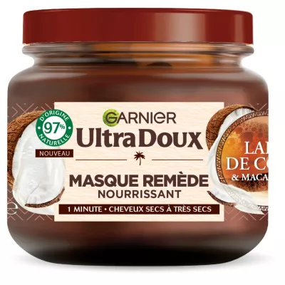 Masque Cheveux Remède Nourissant Cheveux Secs, 340ml - GARNIER